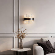 Minimalist Glass Wall Sconce — Solid Copper, 12W LED, Three-Color Temperature (3000K/4000K/6000K)