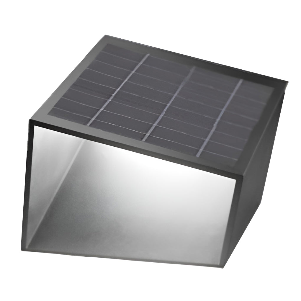 modern geometric outdoor landscape light unique artful cube in stainless steel