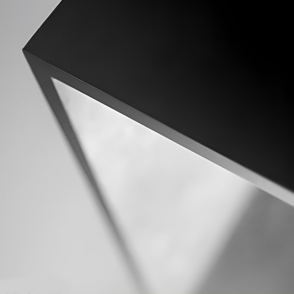 modern geometric outdoor landscape light unique artful cube in stainless steel