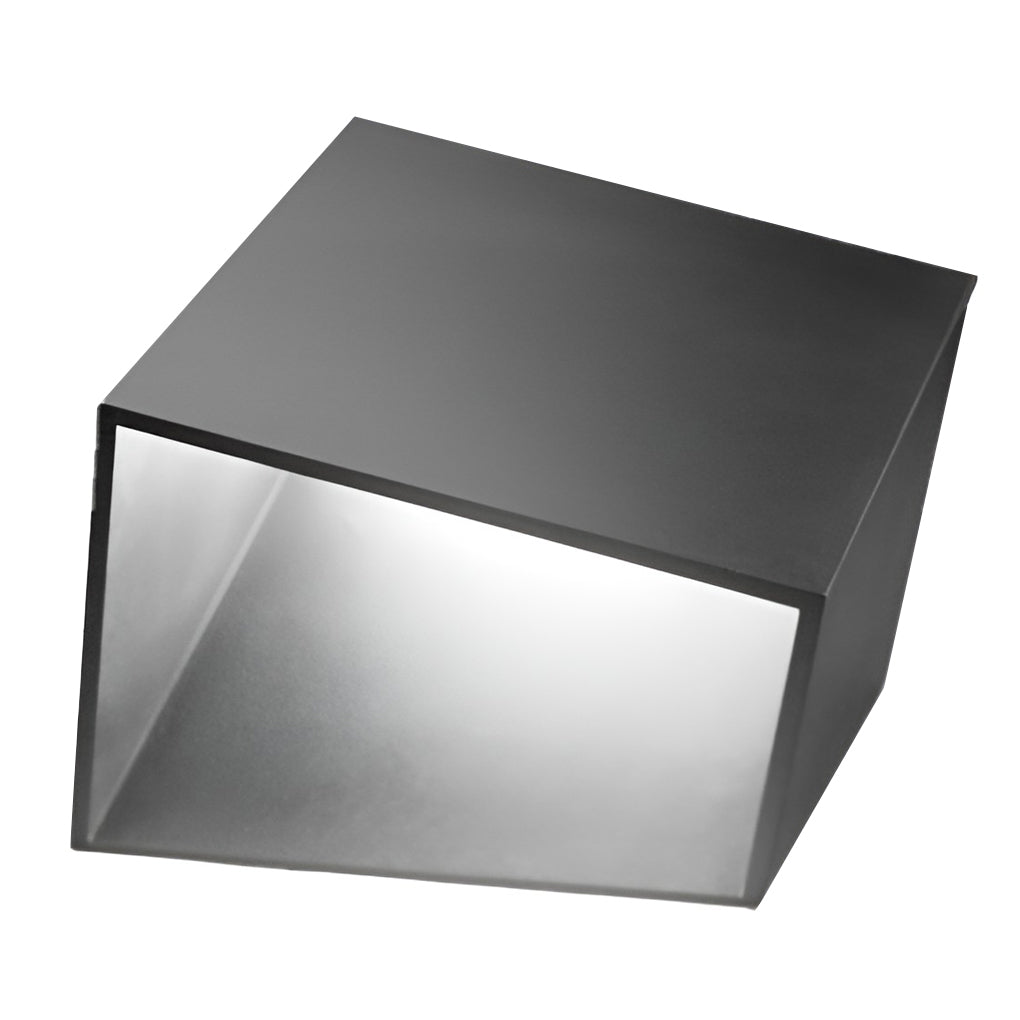 modern geometric outdoor landscape light unique artful cube in stainless steel