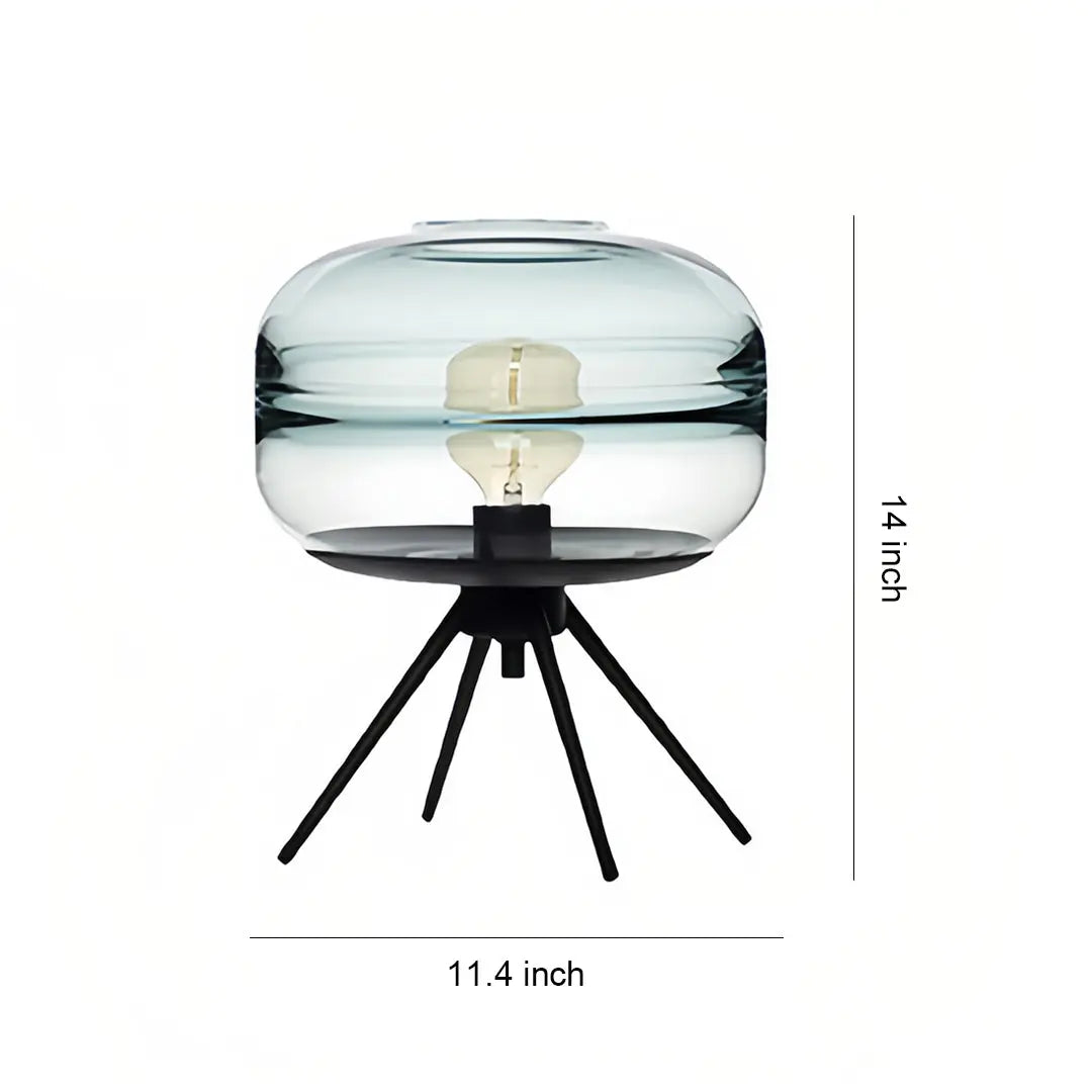 Modern Nordic Small Glass Table Lamp with Four Legs - Accent Lighting Luxe