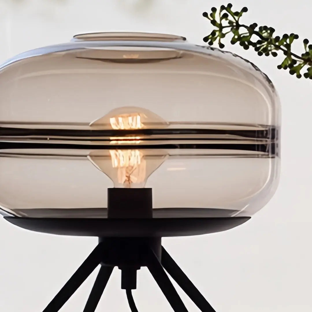 Modern Nordic Small Glass Table Lamp with Four Legs - Accent Lighting Luxe