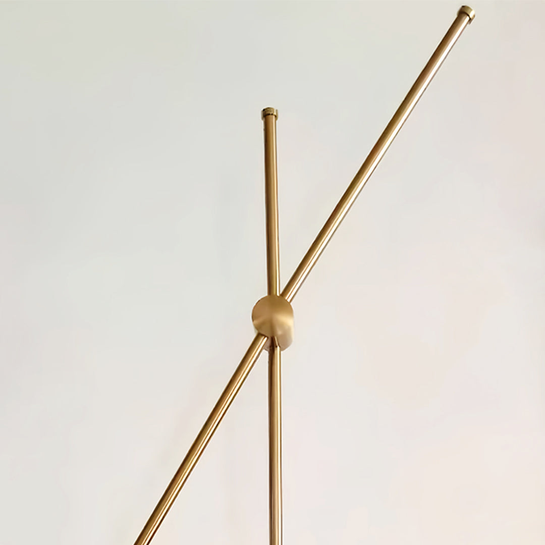 Mid-Century Modern Linear Double Wall Sconce — Iron and Glass, 2-Light, 5W LED, Hardwired, Black or Gold