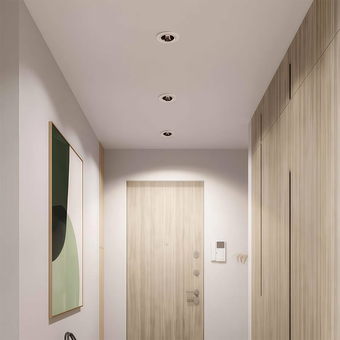 Square Recessed Downlight — Aluminum & Acrylic, LED, 7W–10W, 3000K / 4000K / 6000K, Ra90, Single- or Double-Head