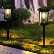modern high efficiency solar led post lights for automatic outdoor pathway illumination