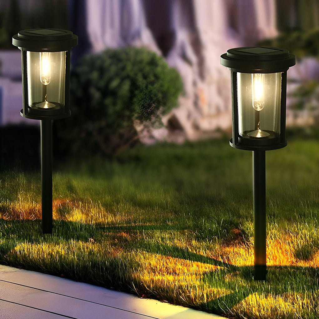 modern high efficiency solar led post lights for automatic outdoor pathway illumination