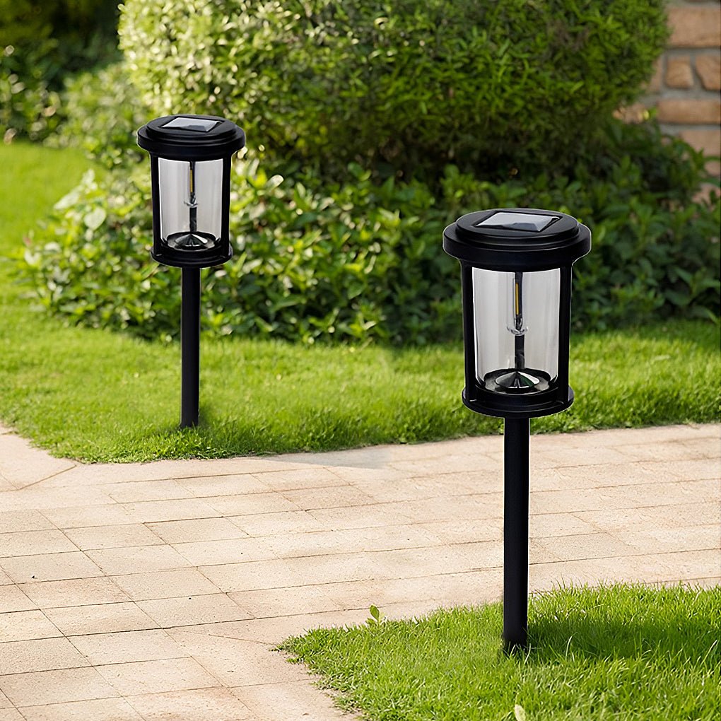 modern high efficiency solar led post lights for automatic outdoor pathway illumination