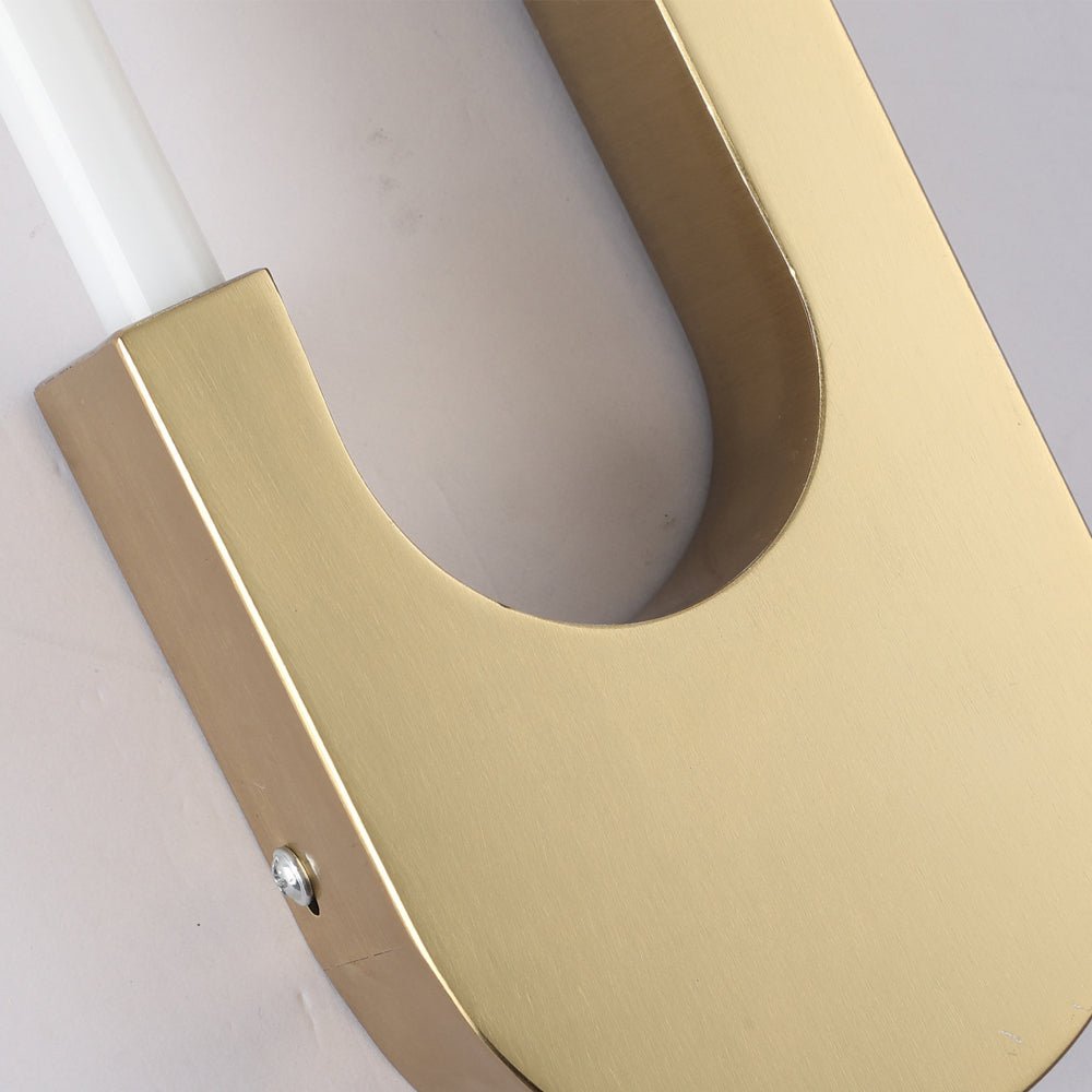 contemporary oval led wall sconces for indoor use 16 height gold and black