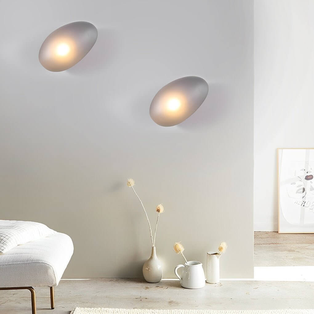 modern indoor wall sconces with colorful glass pebbles led small decorative lighting