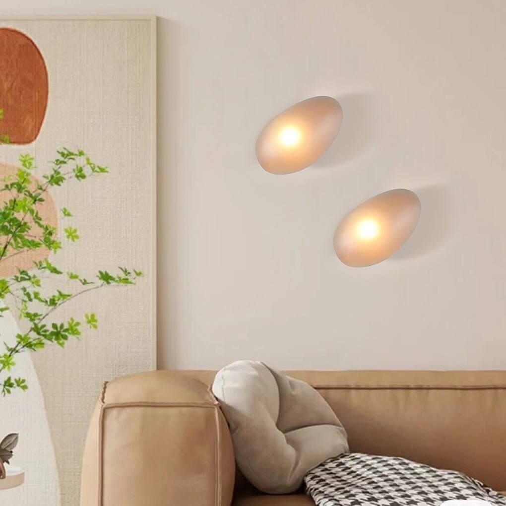 modern indoor wall sconces with colorful glass pebbles led small decorative lighting