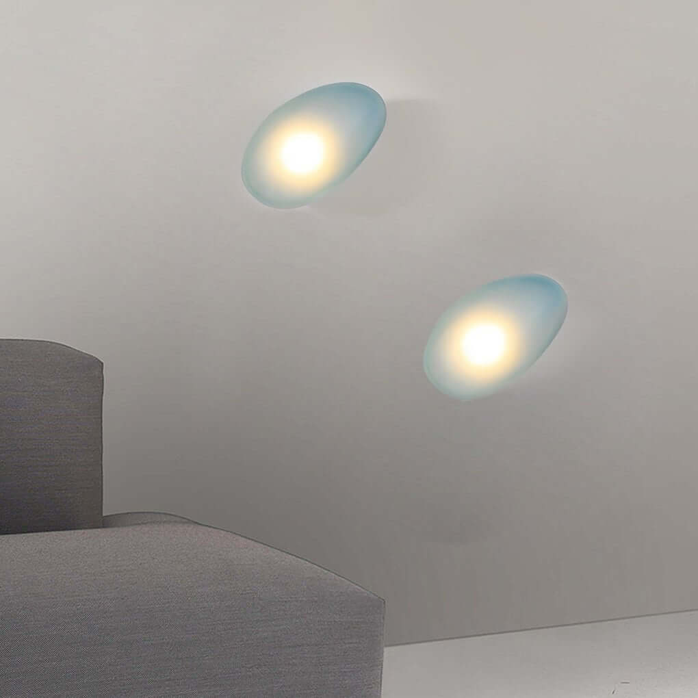 modern indoor wall sconces with colorful glass pebbles led small decorative lighting