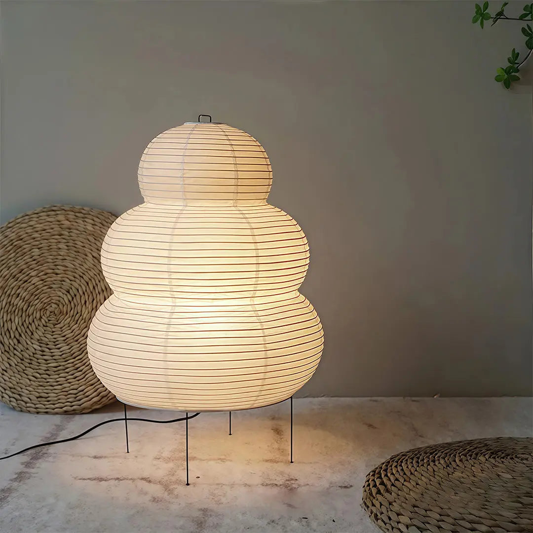 Minimalist Wabi-Sabi Design Rice Paper Table Lamps Luxe