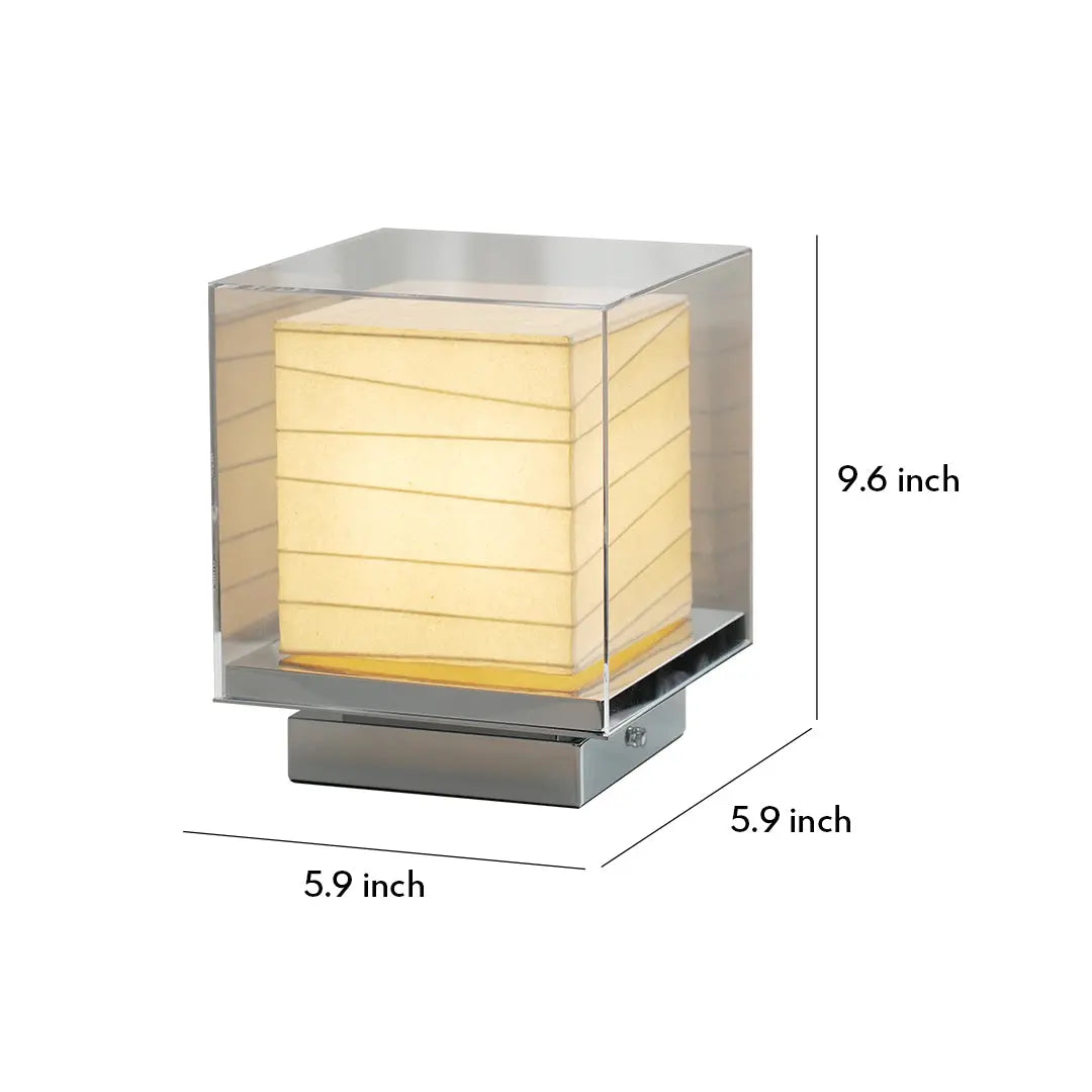 Retro Wabi-Sabi Style Japanese Paper Table Lamp - Ambient Lighting Luxe