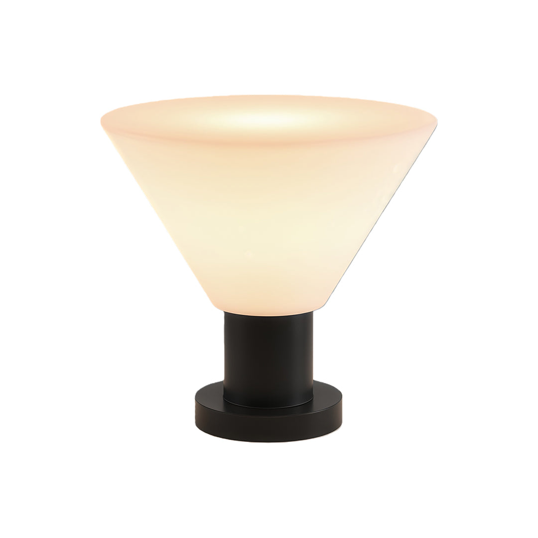 Minimalist Outdoor Garden Pillar Light — Stainless Steel, IP65, Solar or Hardwired E27, 3-Step Dimming, Black / White