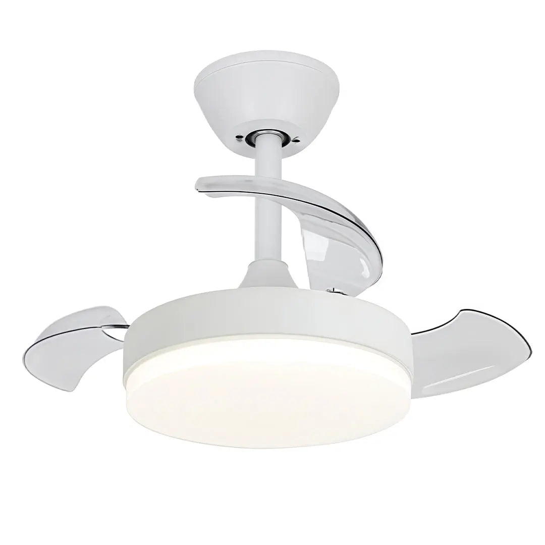 Silent Motor LED Ceiling Fans with Lights and Stepless Dimming Luxe
