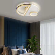 modern led ceiling lights with semicircular splicing and three step dimming