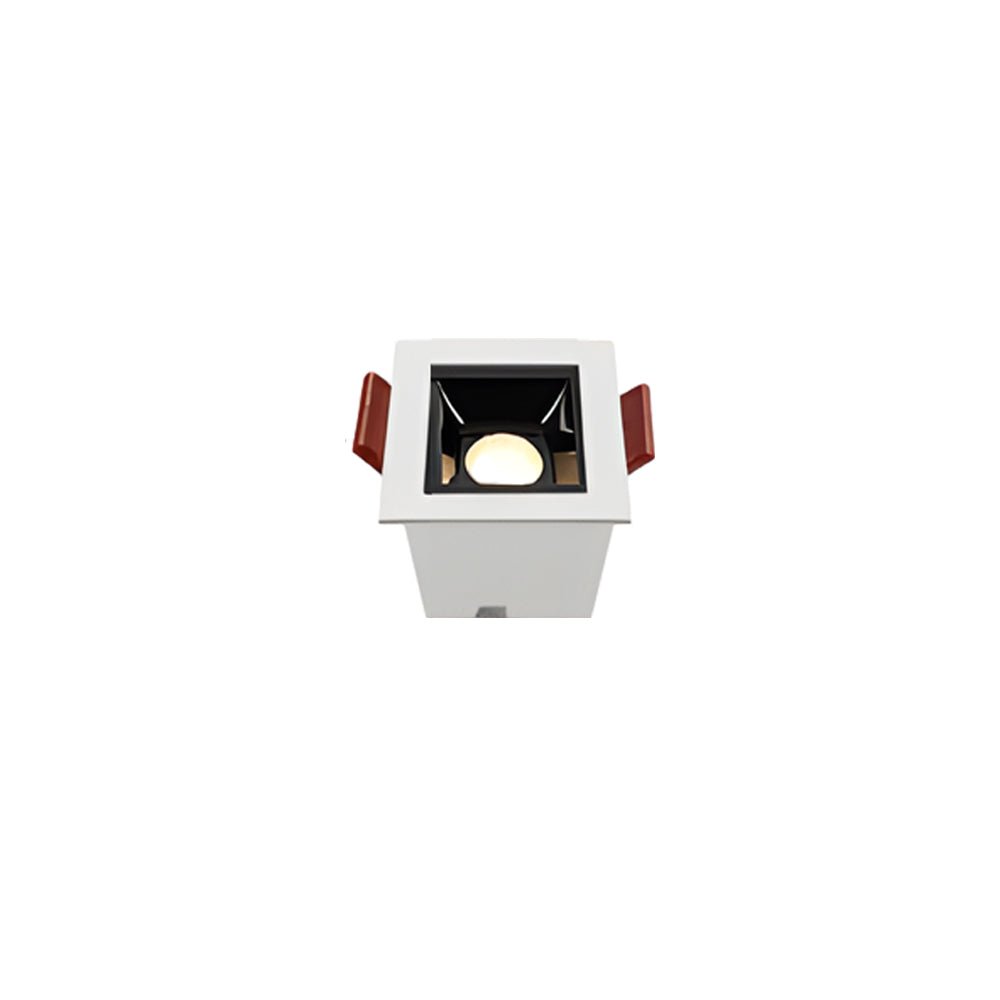 Linear Recessed Ceiling Downlight — Slim-Frame Matte Black or White, 1/2/5/10/15-Light, Anti-Glare LED