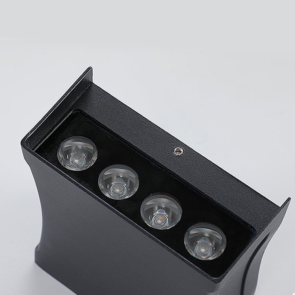 modern led up and down outdoor wall sconce stylish wall lighting