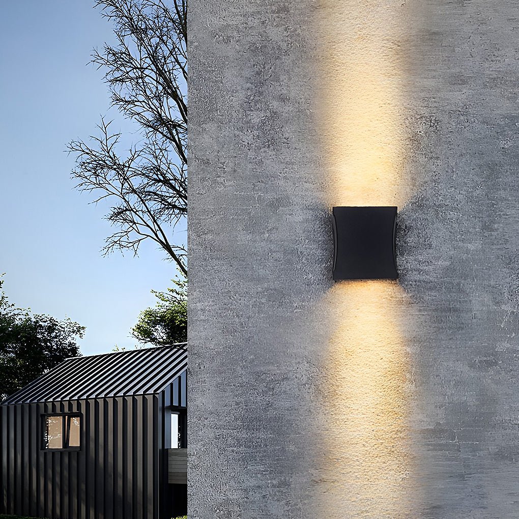 modern led up and down outdoor wall sconce stylish wall lighting