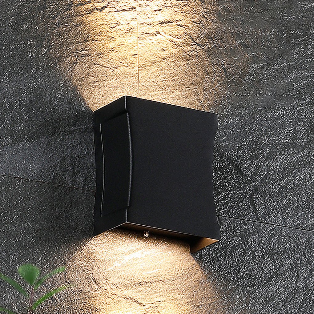 modern led up and down outdoor wall sconce stylish wall lighting