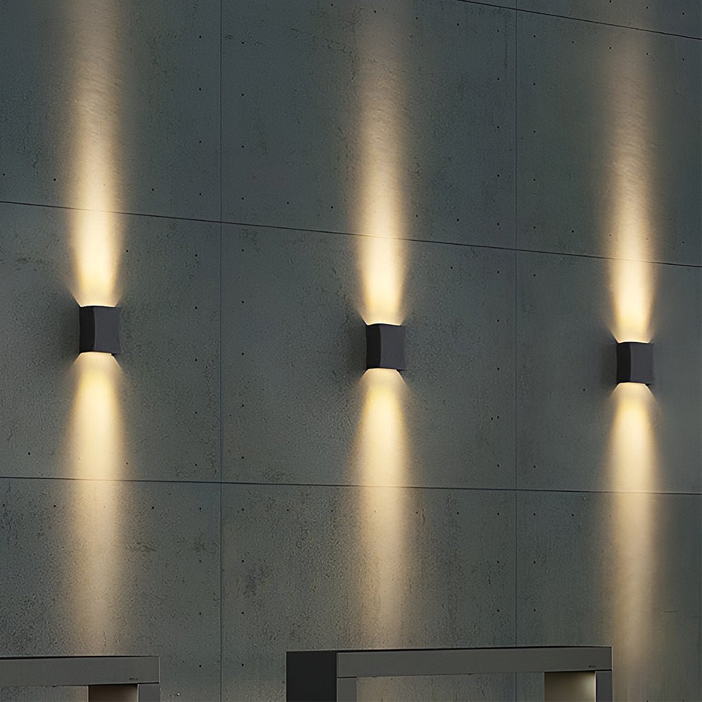 modern led up and down outdoor wall sconce stylish wall lighting