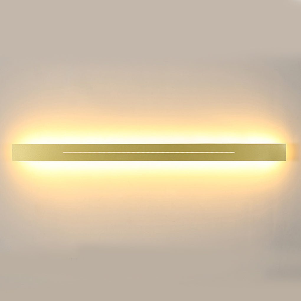 modern led wall sconces with long linear design and three step dimming