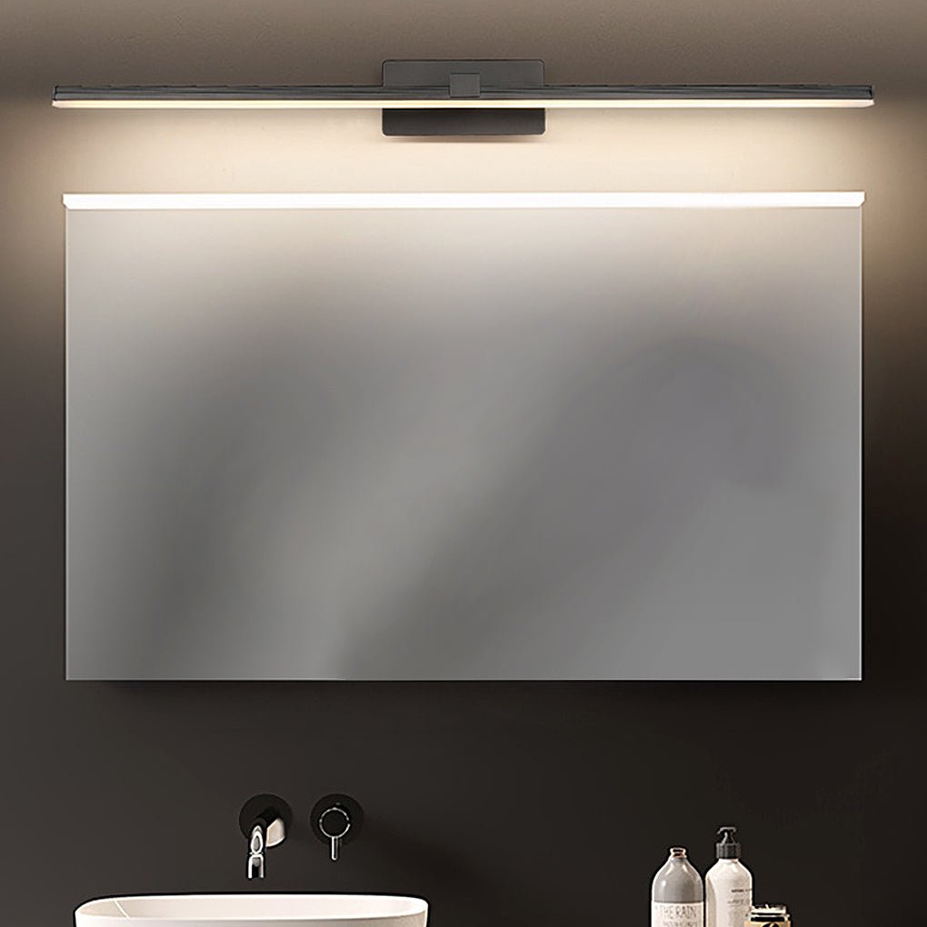 modern linear bathroom vanity light bar with led mirror illumination available in 24 31 and 35 sizes