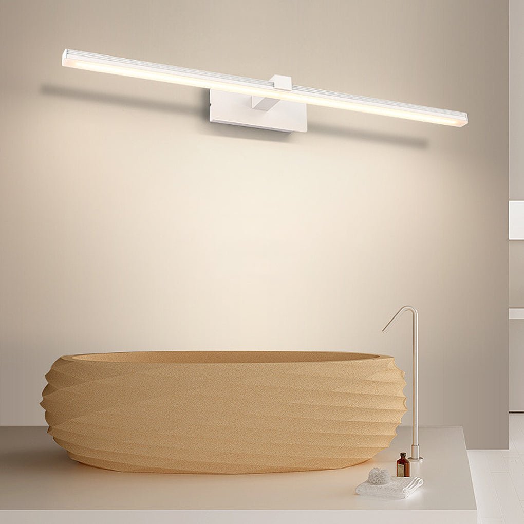modern linear bathroom vanity light bar with led mirror illumination available in 24 31 and 35 sizes