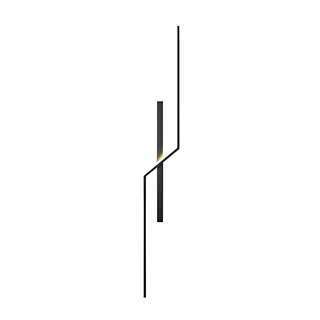Linear Wall Sconce — Iron, Aluminum & Silicone, LED 3000K, 24"–47" Four Lengths, Black or Black Gold