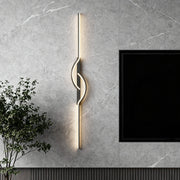 Modern Linear Wall Sconce — Black Aluminum, Silicone Diffuser, 3-Step Dimming, 5 Sizes