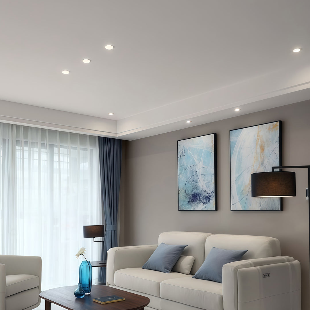 Hill-Shaped Recessed LED Spotlight — Aluminum & Acrylic, Full-Spectrum Ra90, 5W–20W, 3000K / 4000K / 6000K