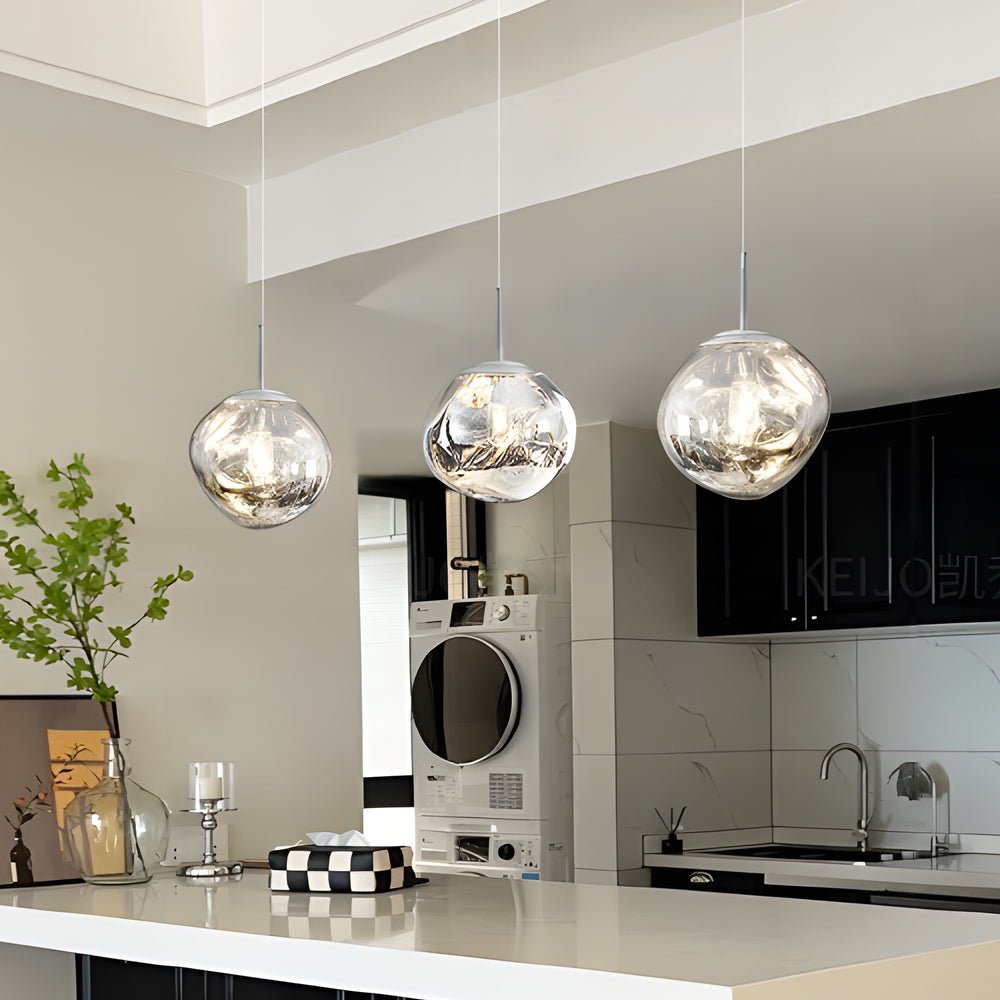 modern luxury hanging ceiling lights simple lava acrylic ball art