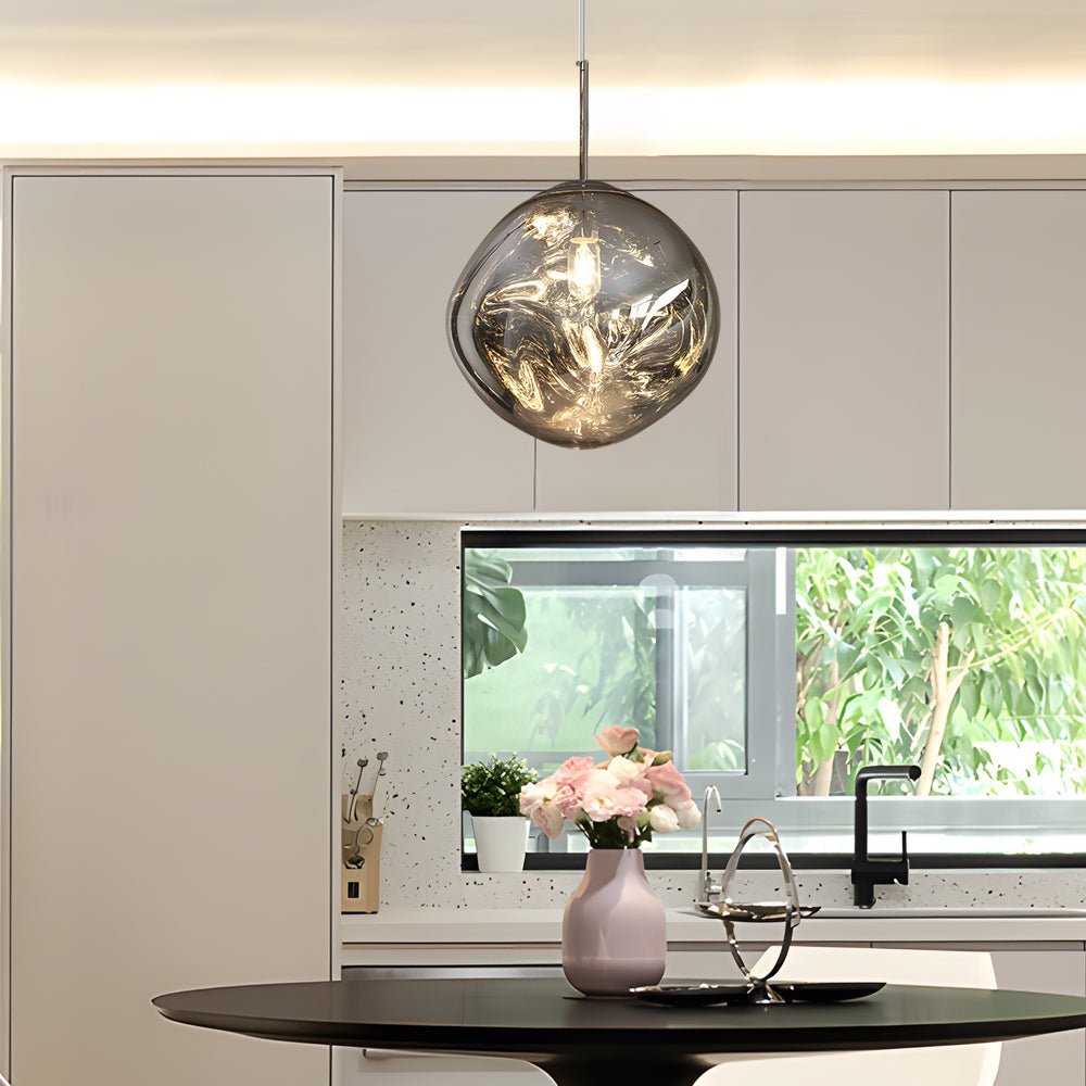 modern luxury hanging ceiling lights simple lava acrylic ball art