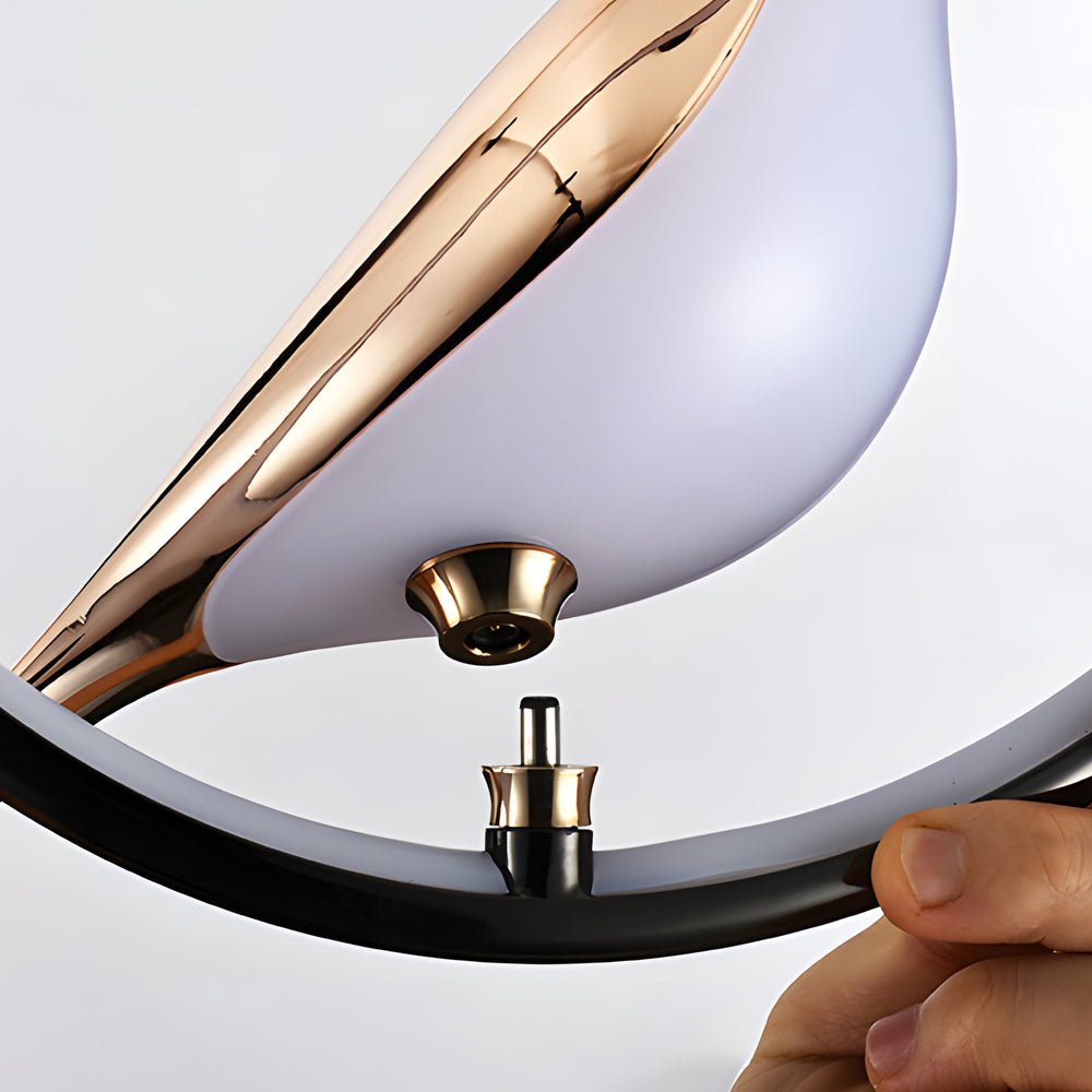 modern magpie pendant light circularoval ring design