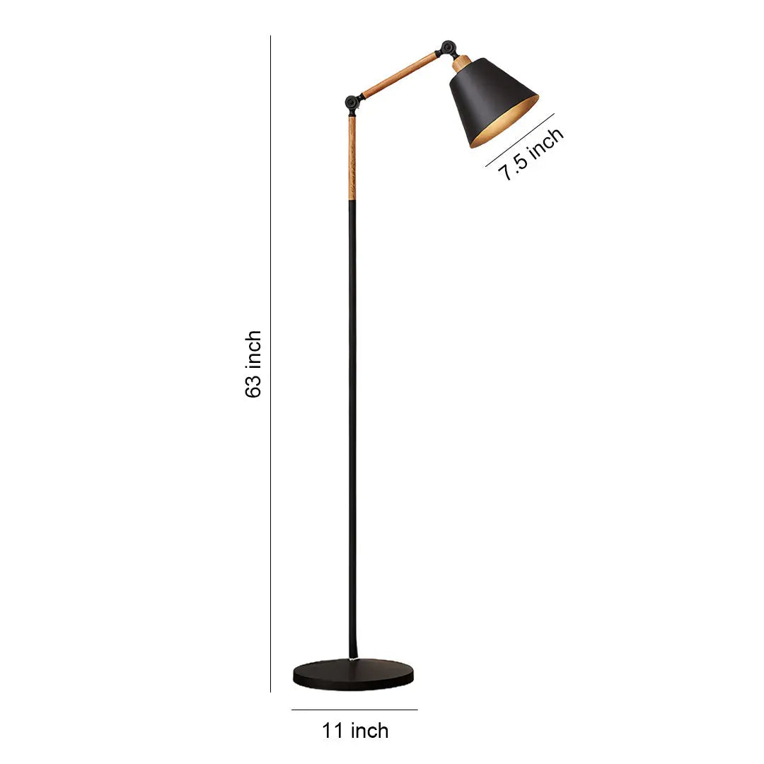 Modern Adjustable Metallic Floor Lamp Luxe