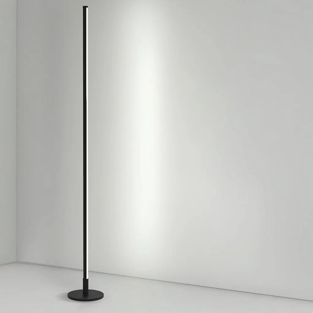 Modern Minimalist Black and White LED Floor Lamp with Three-Step Dimming Accent Luxe