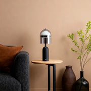 Minimalist Italian Glass Shade Table Lamp - Decorative Ambient Lighting Luxe