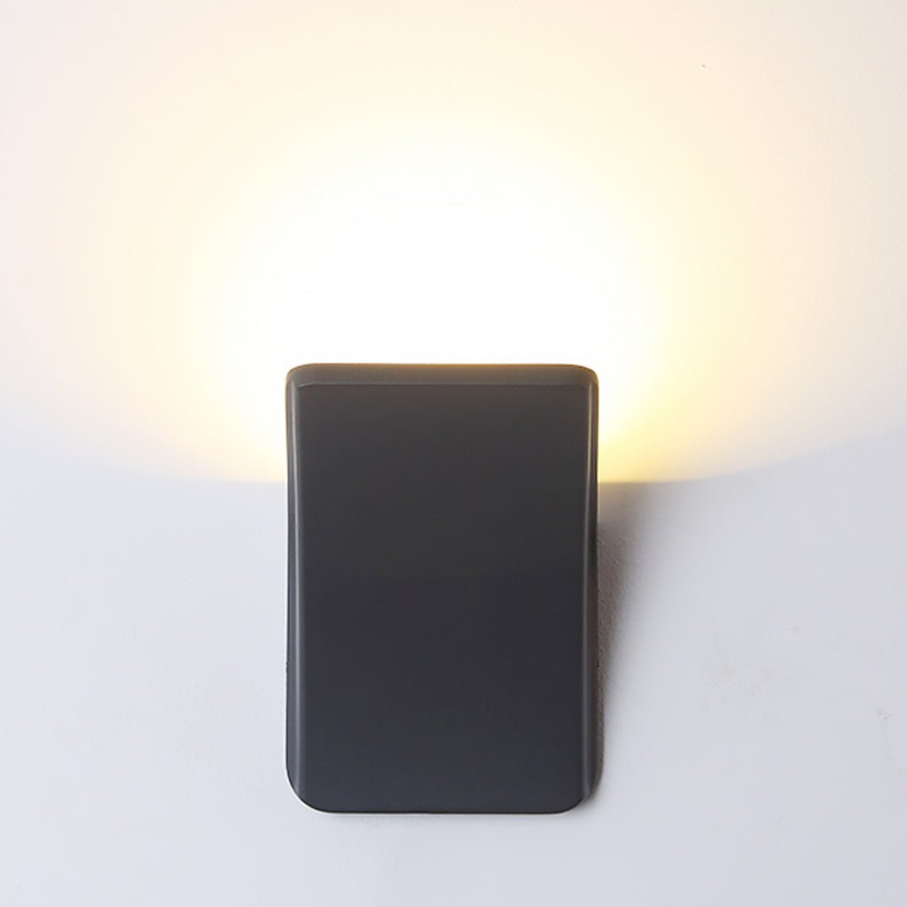 Modern Minimalist Outdoor Wall Sconce — Die-Cast Aluminum and Glass, LED 12W, IP65