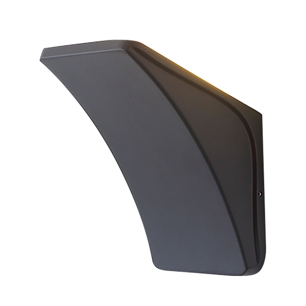 Modern Minimalist Outdoor Wall Sconce — Die-Cast Aluminum and Glass, LED 12W, IP65