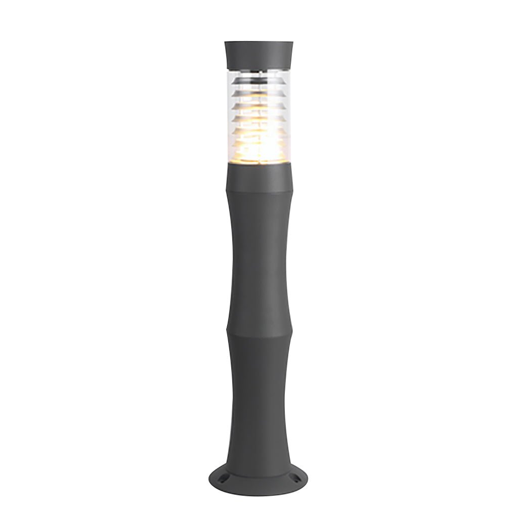 Minimalist Outdoor Bollard Light — Aluminum and Acrylic, E27, IP54, 21" or 30" Height