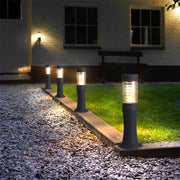 Minimalist Outdoor Bollard Light — Aluminum and Acrylic, E27, IP54, 21" or 30" Height