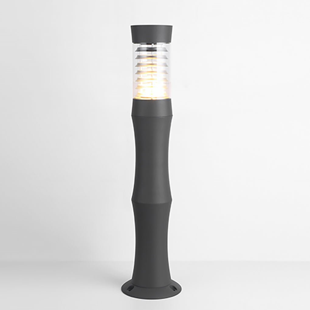 Minimalist Outdoor Bollard Light — Aluminum and Acrylic, E27, IP54, 21" or 30" Height