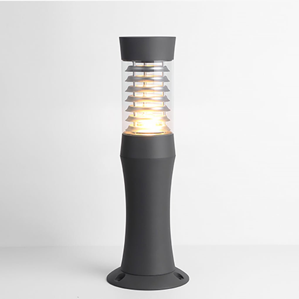 Minimalist Outdoor Bollard Light — Aluminum and Acrylic, E27, IP54, 21" or 30" Height