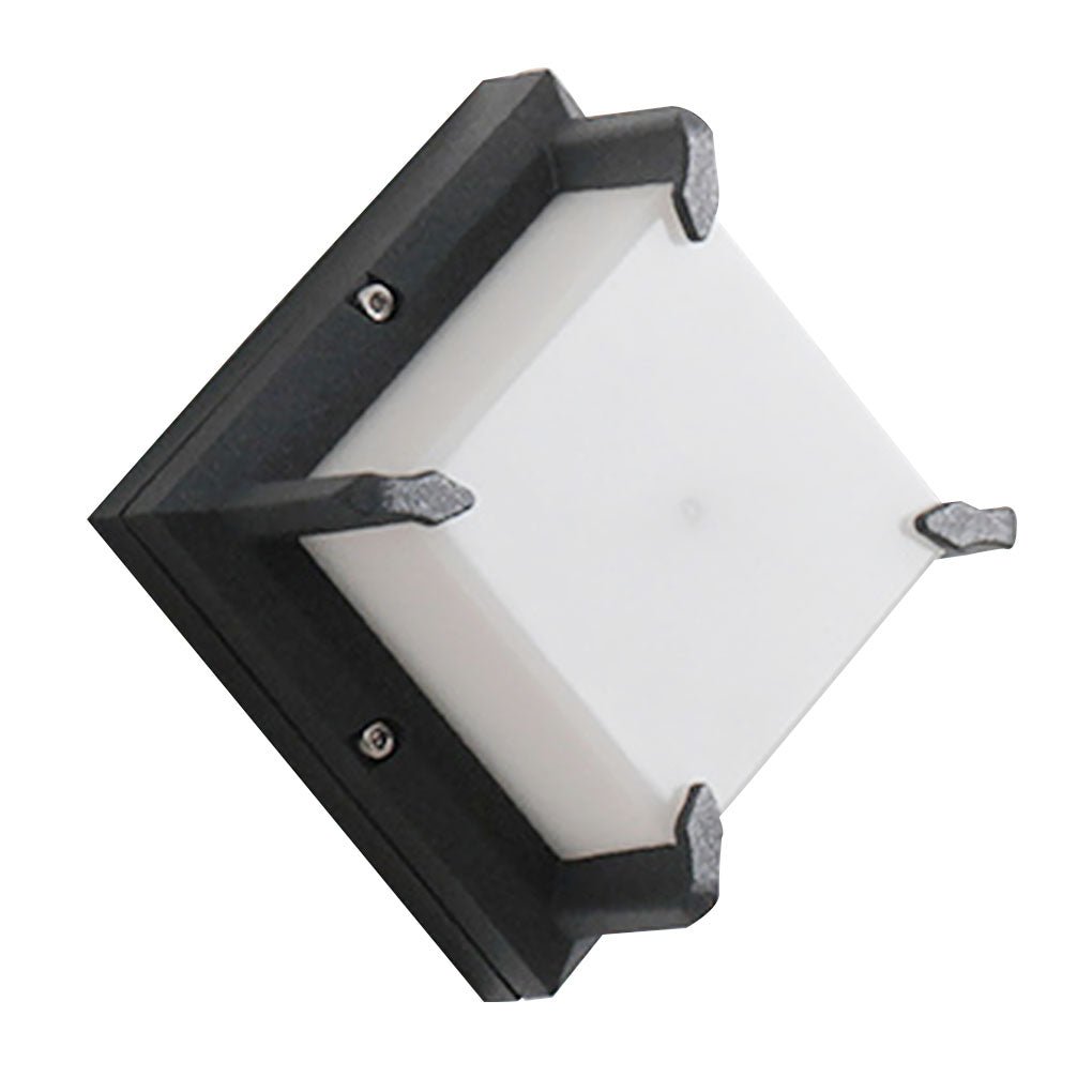 Contemporary Outdoor Wall Sconce — Black Die-Cast Aluminum, LED 5W, IP54 Weatherproof