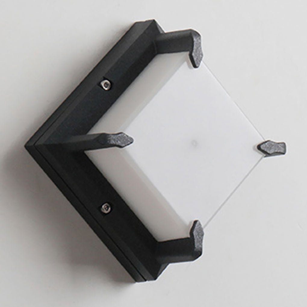 Contemporary Outdoor Wall Sconce — Black Die-Cast Aluminum, LED 5W, IP54 Weatherproof