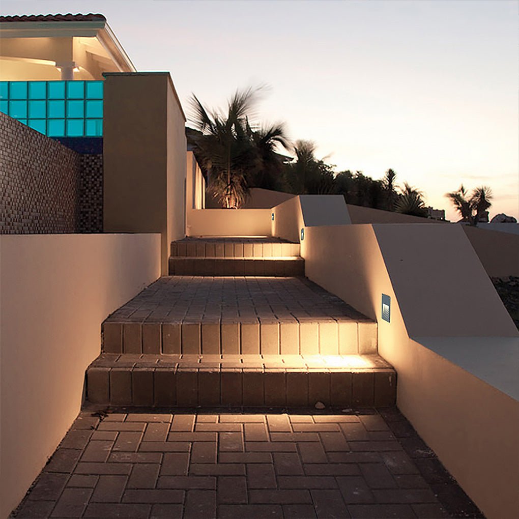 contemporary waterproof embedded step lights decorative wall lamp for outdoor stairways