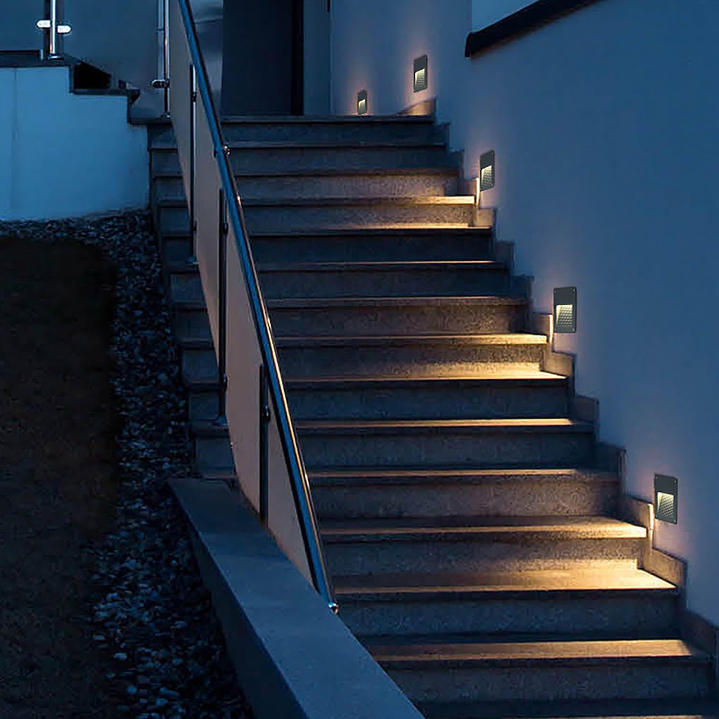 contemporary waterproof embedded step lights decorative wall lamp for outdoor stairways