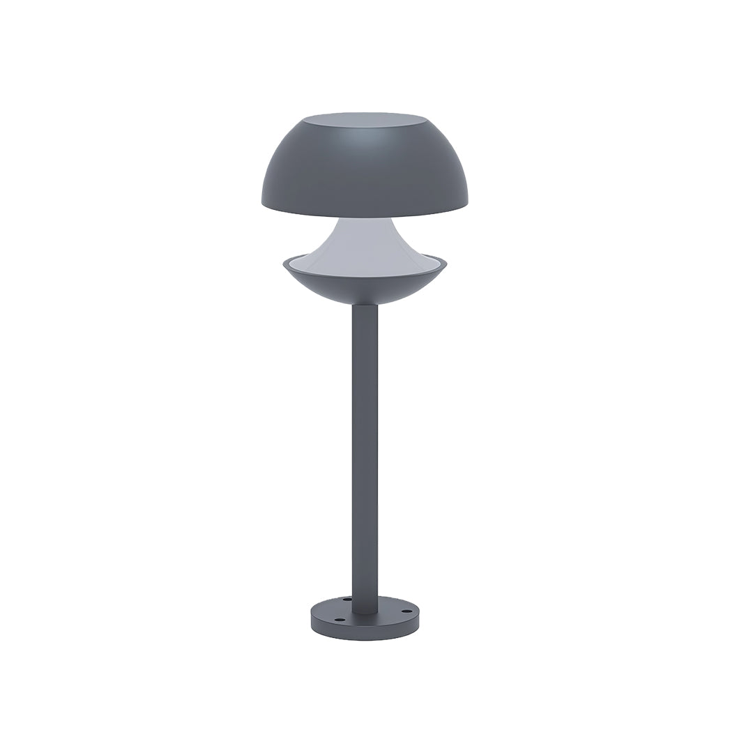 Mushroom Outdoor Path Light — Dual-Color Aluminum, 10W Integrated LED, IP54, 3 Heights