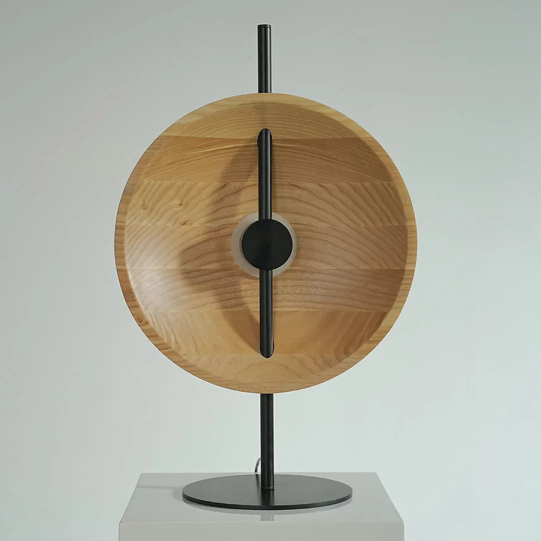 Modern Minimalist Wood Table Lamp - Artistic Design Luxe