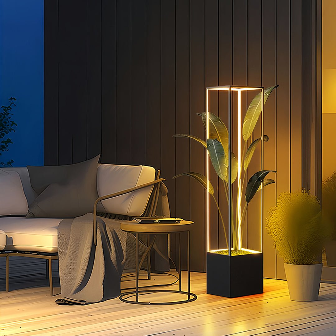 Sleek Square Floor Lamps: Versatile and Waterproof Lighting Solution